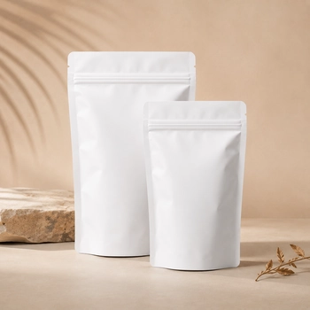 Plain White Mylar Bag