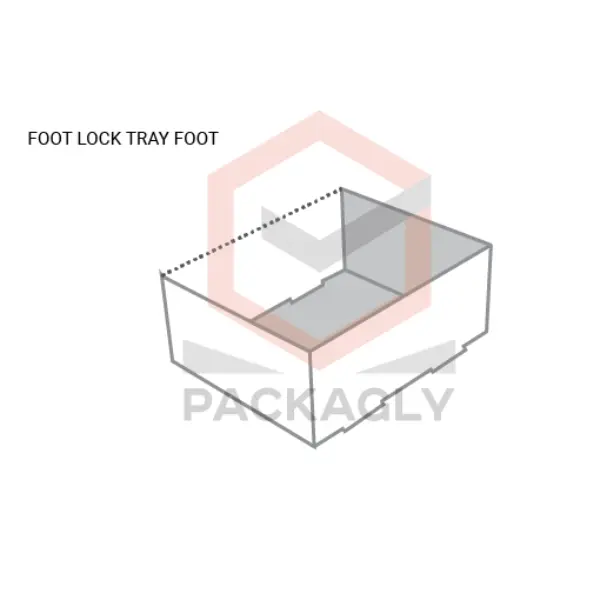 Foot Lock Tray Box Templates