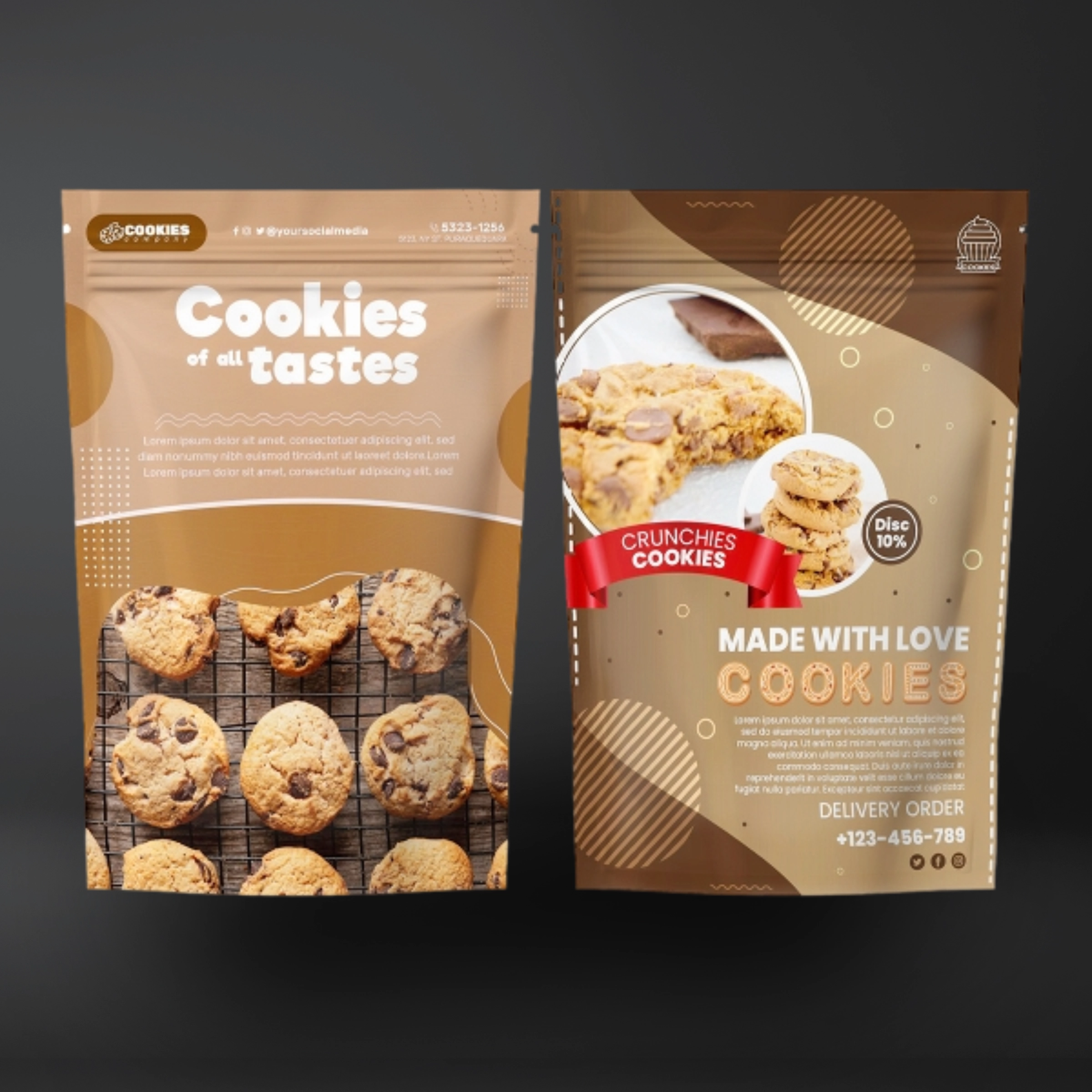 Cookies Mylar bags