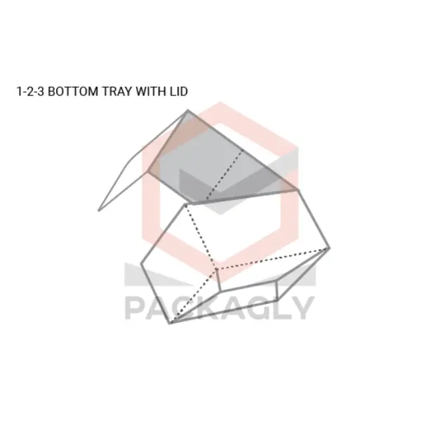 1-2-3 Bottom Tray With Lid Template