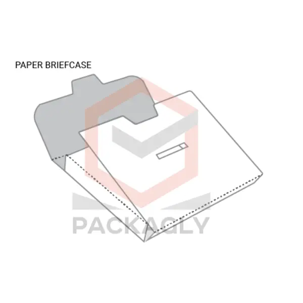Paper Brief Case Boxes With Templates