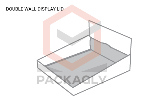 Custom Double Wall Display Lid Template