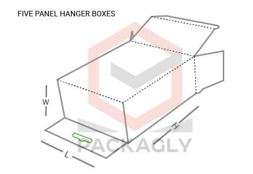 Custom Five Panel Hanger Boxes Templates