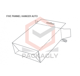 Five Panel Hanger Auto Bottom Boxes Templates