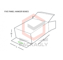 Custom Five Panel Hanger Boxes Templates