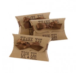 Custom Kraft Pillow Packaging Boxes